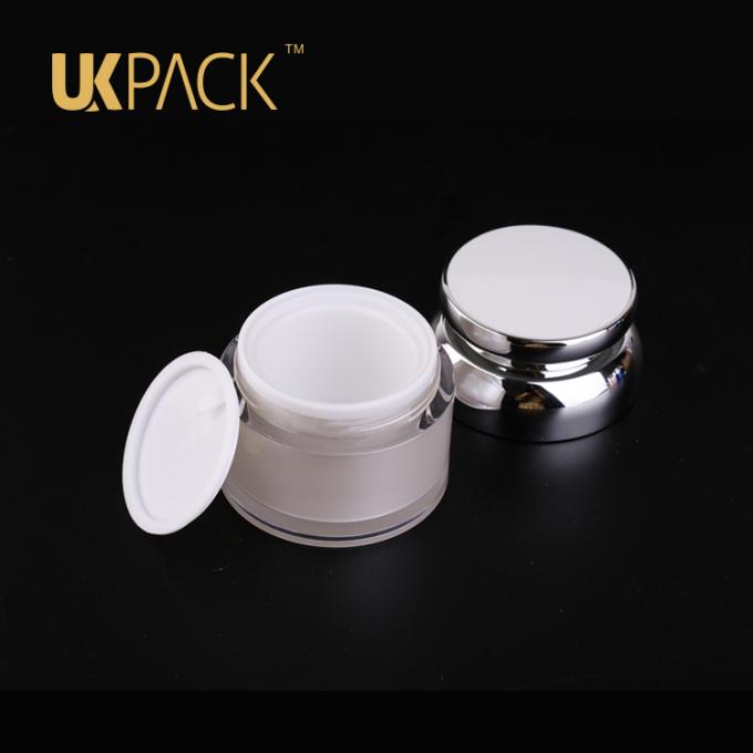 UKPACK queempacota o frasco vazio de creme dos cosméticos de PMMA 50ml