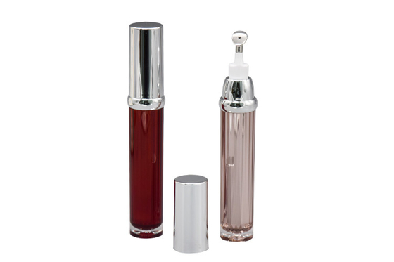Custom 15ml Plastic Airless Pump Bottles Eye Serum Massage Applicator