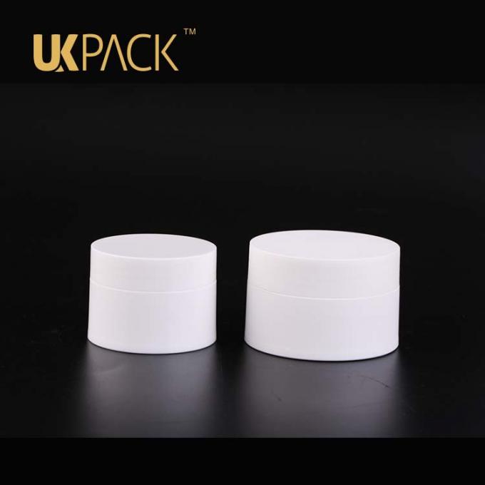 Frasco de creme acrílico branco elegante de venda quente de UKPACK PP 15ml/30ml