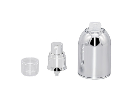 UKA55 PMMA Vacuum Pump Bottle Silver Airless Pump Packaging 35ml 50ml 100ml