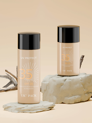 30ml & 50ml Tottle Liquid Sunscreen Lotion Bottle With Diamond-Shaped Special Cap Travel-Friendly Skincare Container