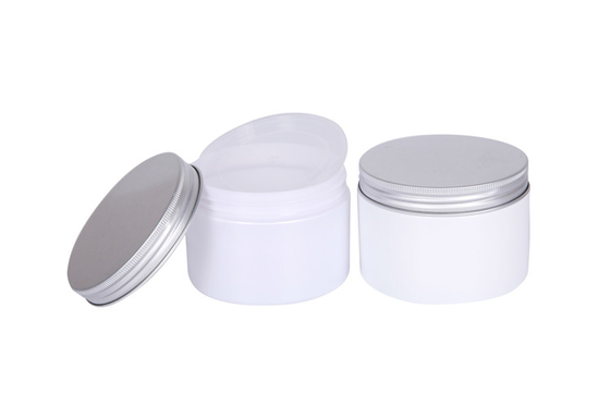 Aluminium Caps Clear Bottle 300g Lotion Jars With Lids