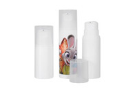 150 ml / 200 ml / 250 ml Cor e logotipo personalizados Garrafa PP sem ar Embalagem cosmética UKA21