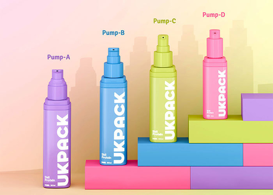 Série profissional de garrafas sem ar (50 ml/100 ml/120 ml) - Configuração de bomba dupla