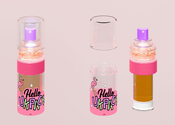 30 ml/50 ml frasco de pulverização sem ar de câmara dupla  Neblina fina, frescura duradoura, aplicação instantânea