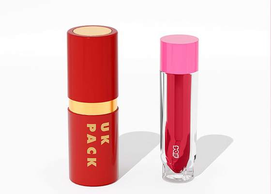 Estojo de Batom Recarregável · Recipiente de Bálsamo Labial para Beleza Sustentável